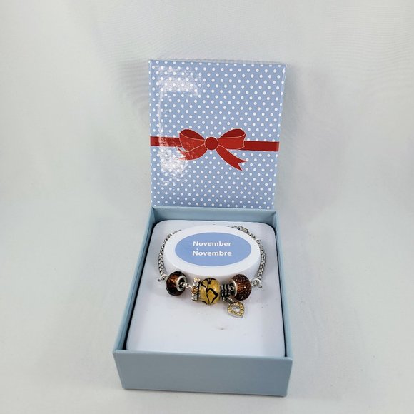 November Bracelet With Beads And Charms Brand New In Box Brand New - Picture 5 of 5